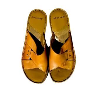 Dockers Tan Leather Sandals. 8